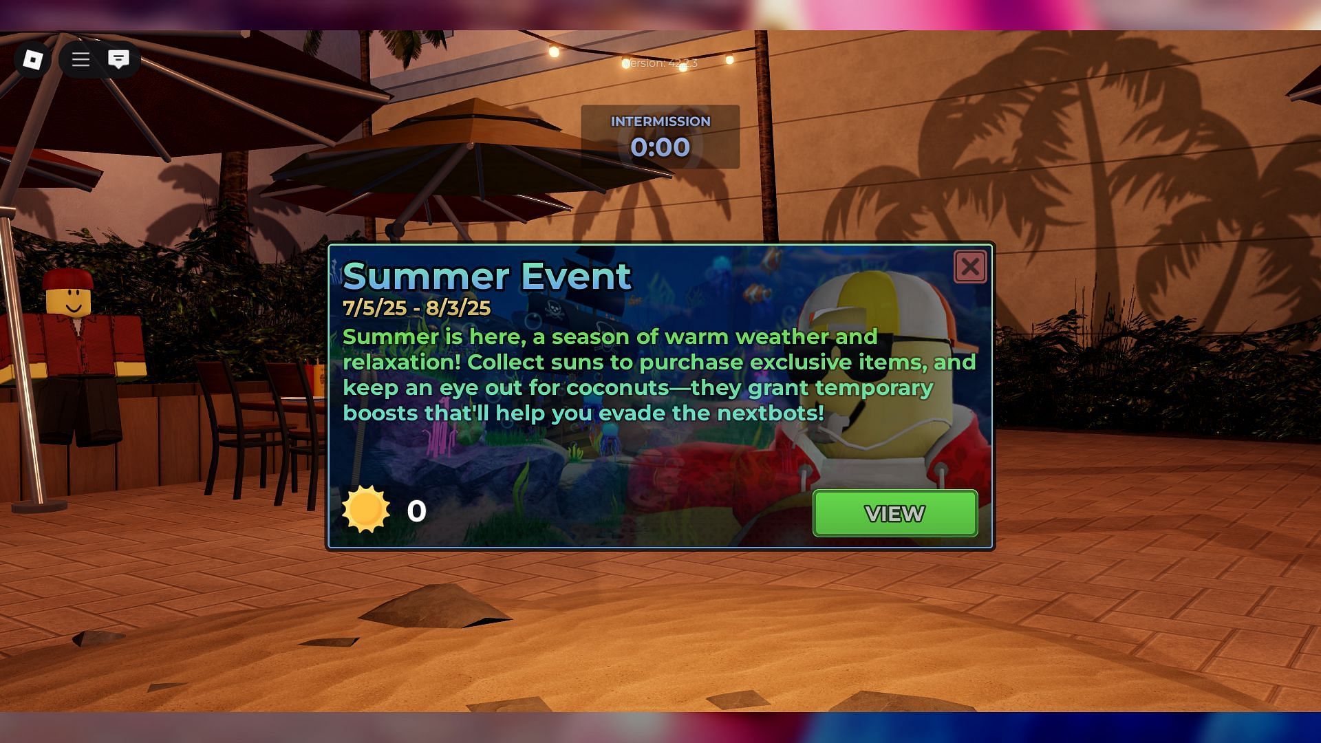 The Summer event is set to run for one month (Image via Roblox)